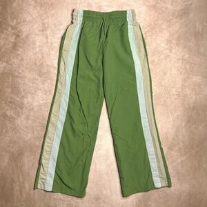 Vintage Y2K Green Track Pants Side Striped Sweats Athletic Streetwear Skater